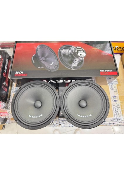 MS-M82FX 20 cm Oto Midrange Hoparlör Deprem Serisi Çifti 800W-300W Rms Yeni Model fiyatları