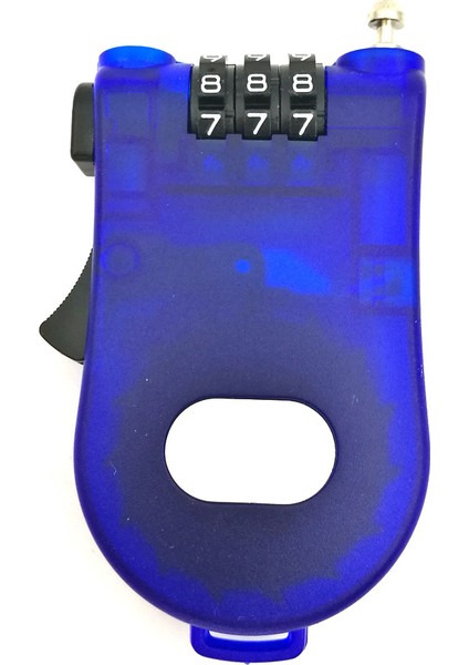 Mavi Stil Tandt Bisiklet Şifreli Kilit Bisiklet Parçaları Mini Uzatılabilir Tel Hırsızlığa Karşı Koruma Mtb Güvenlik Kodlu Kablo Kilidi Kayak Kombinasyonu (Yurt Dışından)