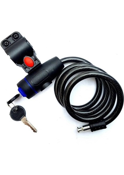 Siyah Stil Hırsızlık Spiral Çelik Kablo Evrensel Koruyucu Bisiklet Kilidi Paslanmaz Çelik Kablo Bobini Bisiklet Aksesuarları Bisiklet Kilidi 2 Anahtar Ile (Yurt Dışından)