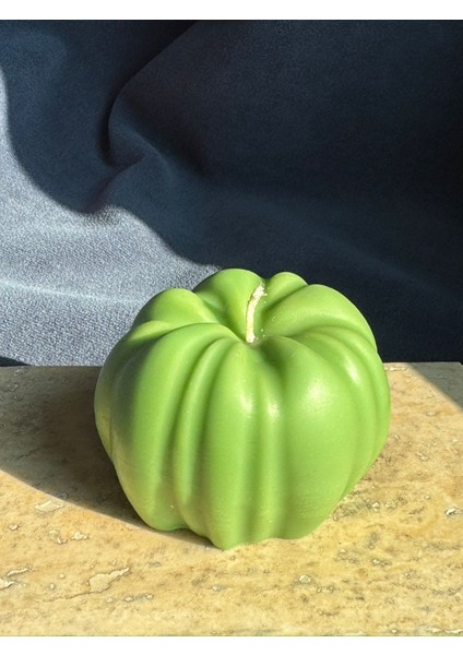 Renkli Balkabağı Mum Yeşil Turuncu Krem Dekoratif Kokulu Kabak Mum Sonbahar Dekorasyonu fiyatları