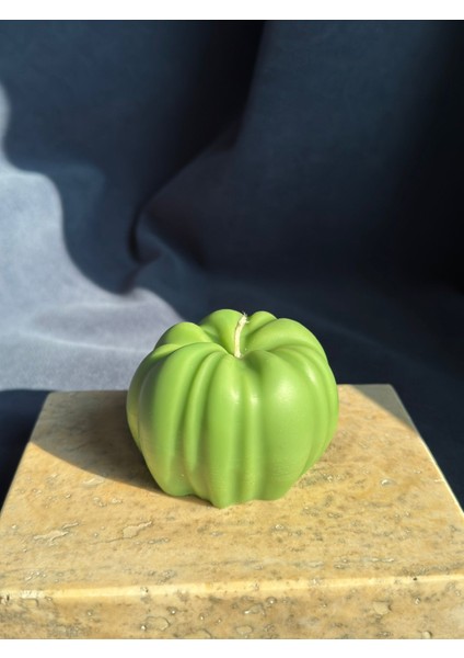 Renkli Balkabağı Mum Yeşil Turuncu Krem Dekoratif Kokulu Kabak Mum Sonbahar Dekorasyonu fırsatları