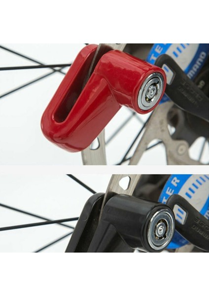 Siyah Kilit Stili Hırsızlık Önleyici Kilit Tekerlekler Disk Fren Kilitli Çelik Tel Bisiklet Dağ Bisikleti Disk Kilidi (Yurt Dışından) fırsatları