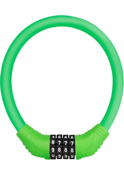 Yeşil Stil 4 Haneli Şifreli Bisiklet Kilit Dağ Bisikleti Taşınabilir Güvenlik Hırsızlık Önleyici Kablo Kilidi Çelik Tel Kilit Bisiklet Güvenlik Parçaları (Yurt Dışından)