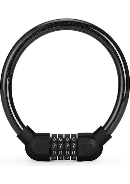 Siyah Stil Bisiklet Şifreli Kilit Hırsızlık Karşıtı Çelik Zincir Güvenlik Kilidi Bisiklet Aksesuarları (Yurt Dışından)