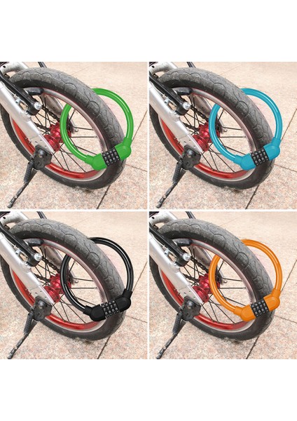 Siyah Stil Bisiklet Şifreli Kilit Hırsızlık Karşıtı Çelik Zincir Güvenlik Kilidi Bisiklet Aksesuarları (Yurt Dışından) fırsatları