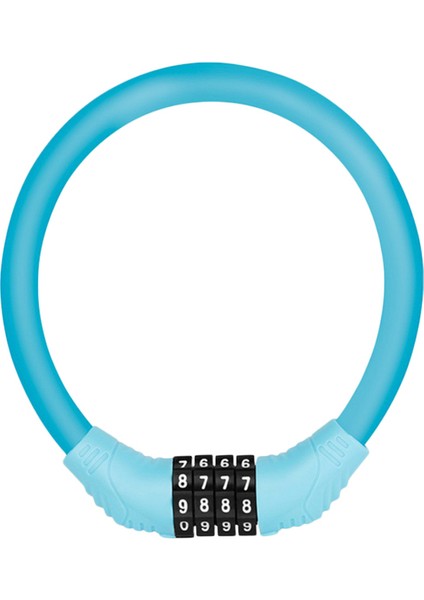 Mavi Stil 4 Haneli Şifreli Bisiklet Kilit Dağ Bisikleti Taşınabilir Güvenlik Hırsızlık Önleyici Kablo Kilidi Çelik Tel Kilit Bisiklet Güvenlik Parçaları (Yurt Dışından)