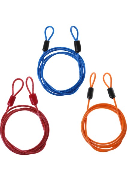 Kırmızı Stil Bisiklet Kilidi Çelik Tel Kablo 1m Güvenlik Halkası Bisiklet Koruyucu Hırsızlık Karşıtı (Yurt Dışından)