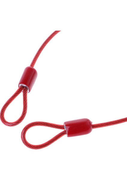 Kırmızı Stil Bisiklet Kilidi Çelik Tel Kablo 1m Güvenlik Halkası Bisiklet Koruyucu Hırsızlık Karşıtı (Yurt Dışından) fiyatları