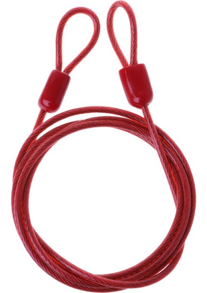 Kırmızı Stil Bisiklet Kilidi Çelik Tel Kablo 1m Güvenlik Halkası Bisiklet Koruyucu Hırsızlık Karşıtı (Yurt Dışından) fırsatları