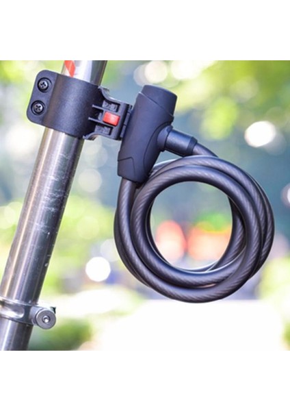 Siyah Stil Bisiklet Kilidi Anti Hırsızlık Spiral Çelik Kablo Kombinasyon Kod Aksesuarlar Hafif Izgaralar Evrensel Koruyucu Bisiklet Kilidi (Yurt Dışından) indirimleri