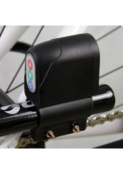 Siyah Stil 105DB Bisiklet Bisikleti Bisiklet Güvenlik Su Geçirmez Şifreli Alarm Hırsızlık Kilidi En Yeni (Yurt Dışından) modelleri