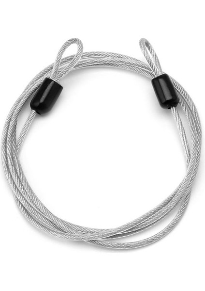Açık Gri Tarzı 100CM x 2mm Bisiklet Bisiklet Scooter U-Kilit Kilitleri Için Spor Güvenlik Döngü Kablosu (Yurt Dışından)