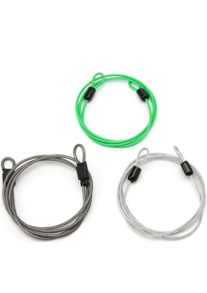 Açık Gri Tarzı 100CM x 2mm Bisiklet Bisiklet Scooter U-Kilit Kilitleri Için Spor Güvenlik Döngü Kablosu (Yurt Dışından) fiyatları