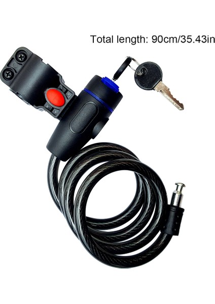 Anti-Hırsızlık Bisiklet Kilidi Paslanmaz Çelik Güvenlik Döngü Kablo Bobin Anahtarlı Motosiklet Bisiklet Mtb Bisiklet Aksesuarları (Yurt Dışından) fiyatları