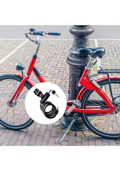 Anti-Hırsızlık Bisiklet Kilidi Paslanmaz Çelik Güvenlik Döngü Kablo Bobin Anahtarlı Motosiklet Bisiklet Mtb Bisiklet Aksesuarları (Yurt Dışından) fırsatları