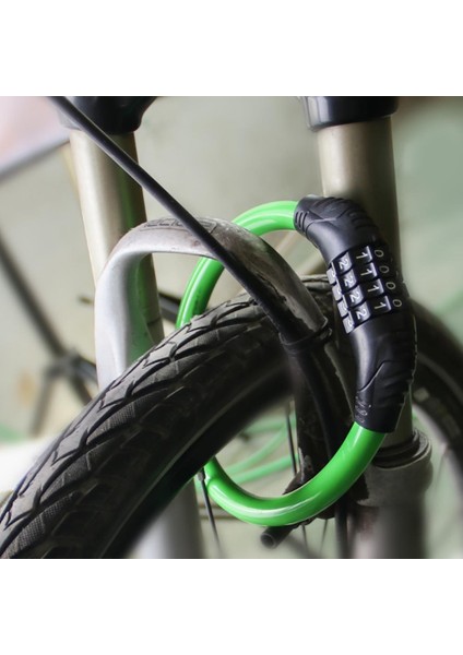 Siyah Stil Koruyucu Bisiklet Kilidi Hırsızlık Önleyici Dijital Kombinasyon Şifreli Bisiklet Kilit Güvenlik Bisiklet Bisiklet Kablo Zincir Kilidi Kompakt Boyut (Yurt Dışından) fırsatları