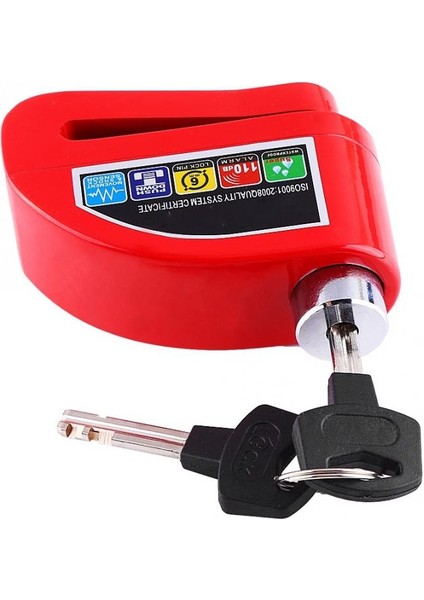 Koyu Gri Tarzı Motosiklet Scooter Bisiklet Hırsızlık Korumalı Disk Fren Kilidi Güvenlik Alarm Sistemi E-Bisiklet Bisiklet Alarm Disk Fren Kilidi Bisiklet Parçaları (Yurt Dışından) fırsatları