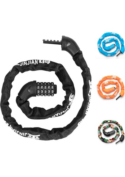 1.2m Turuncu Stil Bisiklet Kilidi Şifre Anahtar Zinciri Kilidi Motosiklet Mtb Yol Bisikleti Aksesuarları Güvenlik Hırsızlık Karşıtı Taşınabilir Kilidi Bisiklet (Yurt Dışından) fiyatları