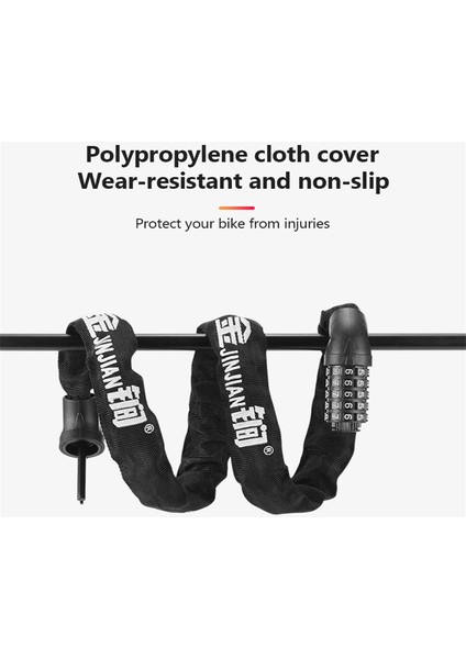 1.2m Turuncu Stil Bisiklet Kilidi Şifre Anahtar Zinciri Kilidi Motosiklet Mtb Yol Bisikleti Aksesuarları Güvenlik Hırsızlık Karşıtı Taşınabilir Kilidi Bisiklet (Yurt Dışından) modelleri