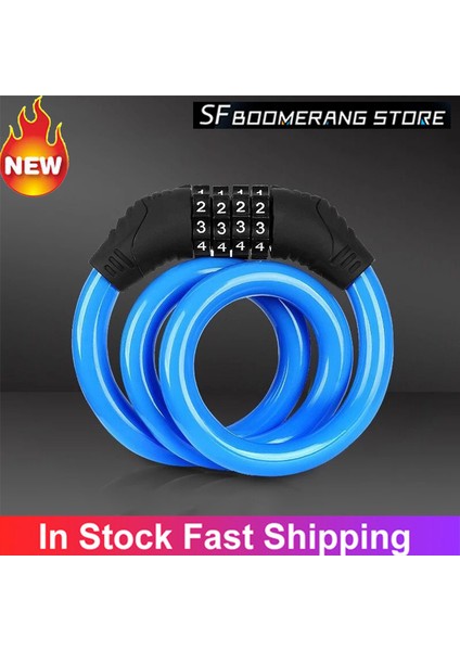 Siyah Stil Bisiklet Aksesuarları Bisiklet Kilidi Hırsızlık Önleyici Şifreli Kombinasyon Numarası Kilidi Bisiklet Kilit Çelik Outdoor Ekipman Mtb Parçaları (Yurt Dışından) fırsatları