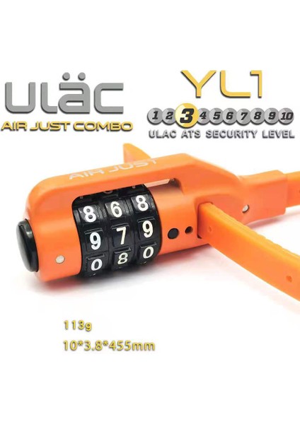 Siyah Stil 2021 Yeni Ulac Bisiklet Kilidi Raf Şifre Kask Kilidi Moda Trendi Hafif Cep Boyutu Plastik Çelik Bisiklet Güvenlik Kilidi (Yurt Dışından) indirimleri