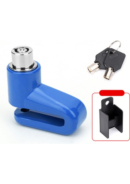 Mavi Kilit Stili Hırsızlık Önleyici Bisiklet Scooter Disk Fren Kilidi Tekerlekler Disk Frenleri Kilidi Hatırlatma Çelik Kablo Motorsiklet Bisiklet Hırsızlık Koruma (Yurt Dışından)