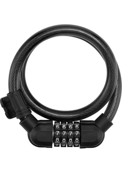 Siyah Stil Evrensel Motosiklet Bisiklet Güvenlik Kilidi Ile Kilitleme Braketi Dağ Bisikleti Çelik Kablo Kilit Bisiklet Aksesuarları (Yurt Dışından)