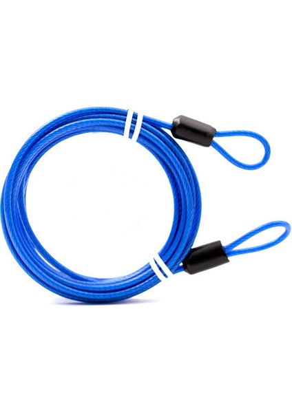 Mavi 2m Tarzı 2m Bisiklet Aksesuarları Bisiklet Kilit Kablosu Güçlü Çelik Kablo Kilit Mtb Yol Bisikleti Kilit Halatı Hırsızlık Önleyici Güvenlik Güvenliği (Yurt Dışından)