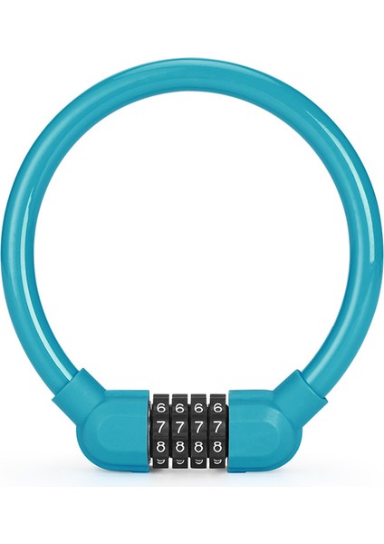 Mavi Stil Bisiklet Için 4 Haneli Kombinasyonlu Zincir Kilidi - Hırsızlığa Karşı Güvenlik (Yurt Dışından)