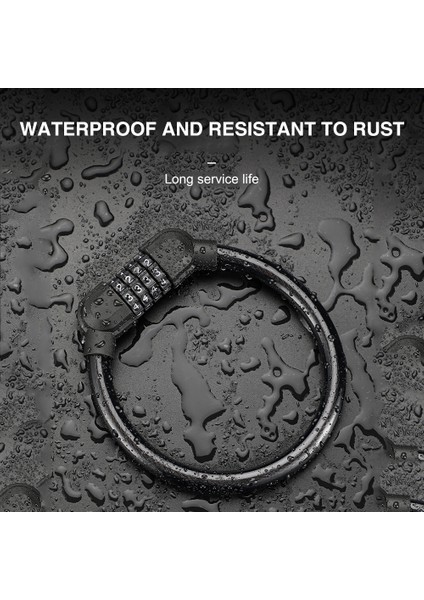 Mavi Stil Bisiklet Için 4 Haneli Kombinasyonlu Zincir Kilidi - Hırsızlığa Karşı Güvenlik (Yurt Dışından) indirimleri