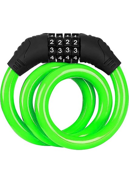 Yeşil Bir Stil Bisiklet Kilidi 4 Haneli Kombinasyonlu Dayanıklı Bisiklet Güvenlik Kilidi Bisiklet Ekipmanı Mtb Hırsızlık Kilidi (Yurt Dışından)