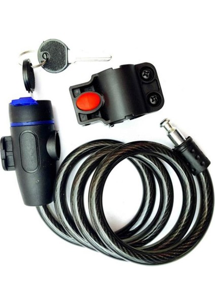 Evrensel Hırsızlık Önleyici Bisiklet Kilitli Çelik Bisiklet Bobin Kilidi Şato Güvenlik Kablosu Bisiklet Mtb Motosiklet S6V6 (Yurt Dışından)