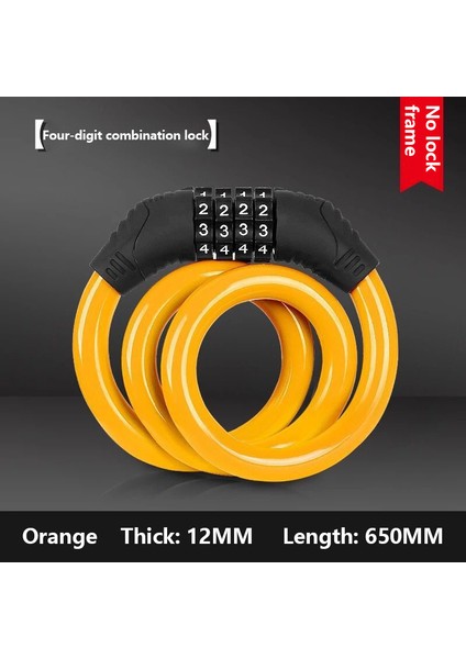 Yeşil Stil Bisiklet Kilidi 4 Haneli Kombinasyon 12MM Çelik Anti-Hırsızlık Güçlü Güvenlik Askı Kilidi Bisiklet Aksesuarları (Yurt Dışından) fırsatları