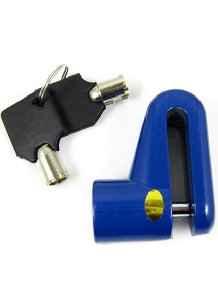 Mavi Kilit Stili Disk Frenli Tekerlek Kilidi Taşınabilir Hırsızlık Önleyici Kilit Çelik Tel Bisiklet Elektrikli Kaykay Scooter Aksesuarları (Yurt Dışından)