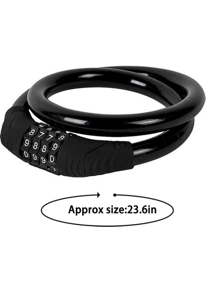 Siyah Stil Bisiklet Şifreli Kilit Hırsızlık Koruma Kombinasyon Kodlu Bisiklet Kilit Çelik Kablo Zincir Güvenlik Emniyet Kilidi Bisiklet Aksesuarları (Yurt Dışından) modelleri