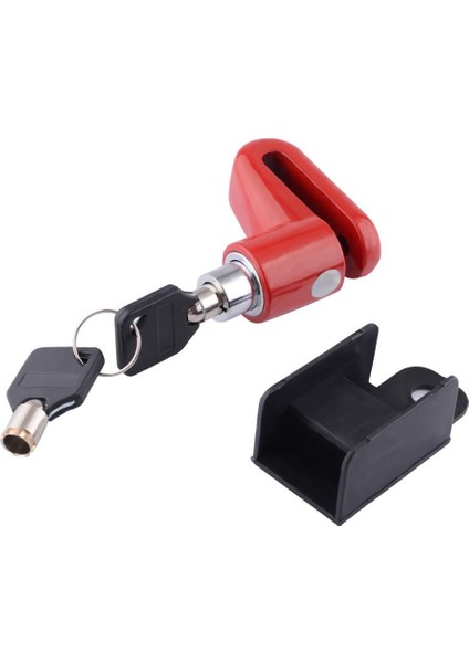 Kırmızı Stil Güvenlik Hırsızlık Engelleme Motosiklet Mtb Bisiklet Scooter Tekerlek Disk Fren Kilidi (Yurt Dışından)