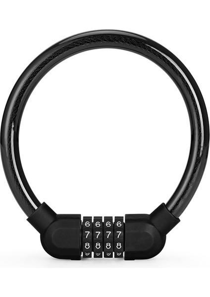 Siyah Stil Yeni Bisiklet Zincirleri Blokları ve Hırsızlık Korumalı Cord Kablo Kilidi Sert Güvenlik Çelik Telli Bisiklet Bisiklet Kilidi Taşınabilir Aksesuarlar (Yurt Dışından)