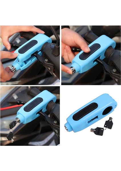 Turuncu Tarzı Taşınabilir Motosiklet Direksiyon Kilidi Hırsızlık Önleyici Bisiklet Bisiklet Kavrama Güvenlik Kilidi Motosiklet Kilitleri Anahtarları Bisiklet Aksesuarları (Yurt Dışından) fırsatları