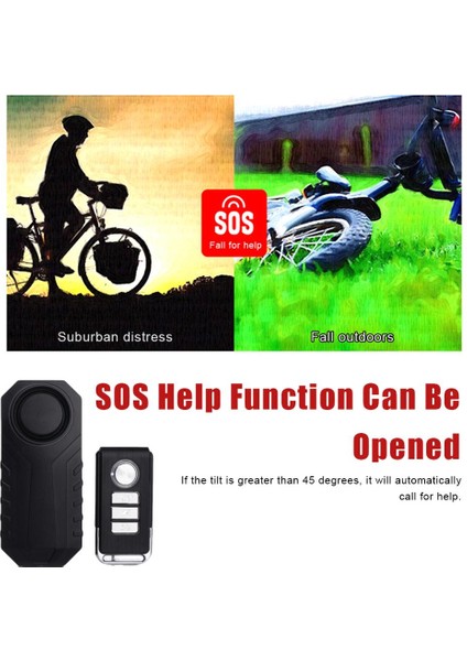 Siyah Stil Su Geçirmez Bisiklet Kilidi Hırsızlık Alarmı Kablosuz Uzaktan Kumandalı Motosiklet Bisiklet Güvenlik Alarmı 113DB Elektrikli Araç Alarm Sensörü (Yurt Dışından) fiyatları