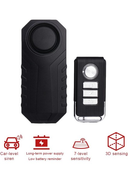 Siyah Stil Su Geçirmez Bisiklet Kilidi Hırsızlık Alarmı Kablosuz Uzaktan Kumandalı Motosiklet Bisiklet Güvenlik Alarmı 113DB Elektrikli Araç Alarm Sensörü (Yurt Dışından) indirimleri