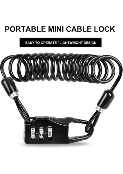 1 Adet Tarzı Yeni Dayanıklı Kask Kilidi Zinciri 4 Haneli Şifre Kombinasyonlu Taşınabilir Mtb Yol Bisikleti Hırsızlık Karşıtı Kablo Hırsızlık Kilidi Bisiklet Parçaları (Yurt Dışından) fiyatları