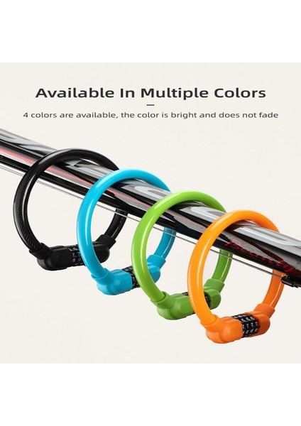 Siyah Stil Yeni Bisiklet Zincirleri Blokları ve Hırsızlık Korumalı Cord Kablo Kilidi Sert Güvenlik Çelik Telli Bisiklet Bisiklet Kilidi Taşınabilir Aksesuarlar (Yurt Dışından) fırsatları