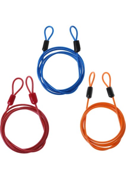 Kırmızı Stil Bisiklet Kilidi Çelik Tel Kablo 1m Güvenlik Döngüsü Bisiklet Koruyucu Hırsızlık Karşıtı (Yurt Dışından) fiyatları