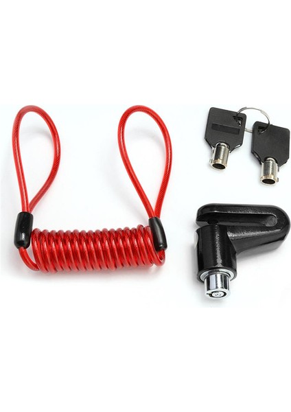 No.3 Tarzı Bisiklet Disk Fren Kilidi Hırsızlık Önleyici Elektrikli Scooter Güvenlik Kilidi Esnek Halatlı Bisiklet Koruyucu Aracı (Yurt Dışından)