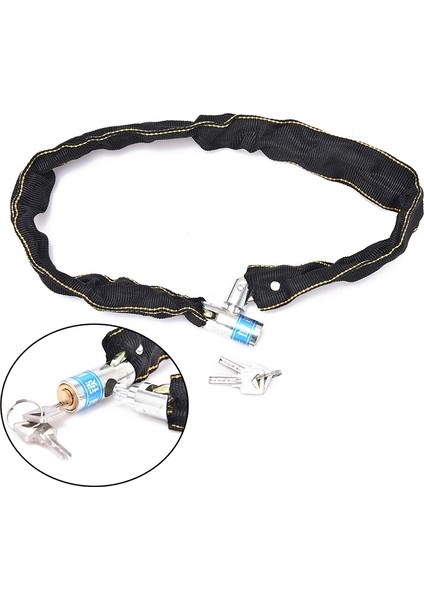 Güçlendirilmiş Metal Ağır Motorlu Bisiklet Motosiklet Bisiklet Zincir Kilidi Bisiklet Aksesuarı (Yurt Dışından)