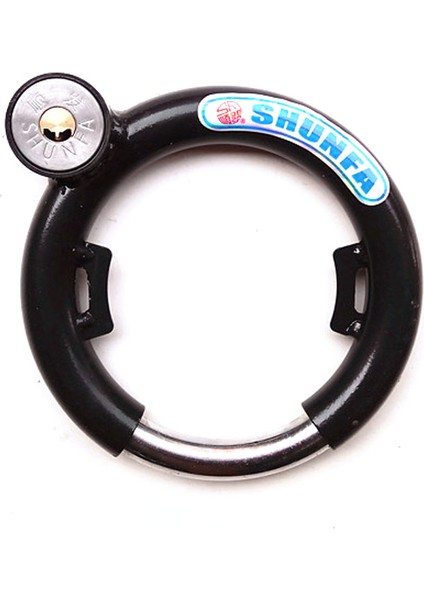 Siyah Stil Bisiklet Kilidi Sabitleme Anti-Hırsızlık Bisiklet Kilidi Kalın Sert Kilit Yuvarlak Çelik Kilidi Bisiklet Aksesuarları FZS003 (Yurt Dışından)