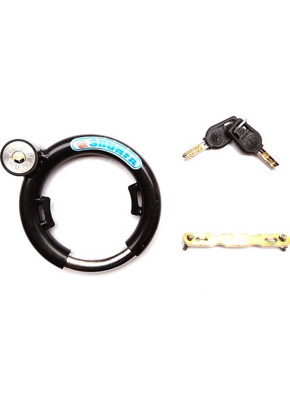 Siyah Stil Bisiklet Kilidi Sabitleme Anti-Hırsızlık Bisiklet Kilidi Kalın Sert Kilit Yuvarlak Çelik Kilidi Bisiklet Aksesuarları FZS003 (Yurt Dışından) fırsatları