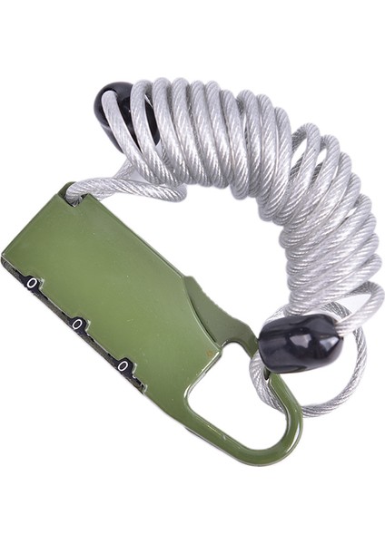 Ordu Yeşili Tarzı Bisiklet Kilidi Bahar Disk Kablo Tel Güvenlik Kilidi Taşınabilir Bahar Hırsızlık Önleyici Bisiklet Şifre Kilidi M Rakam Kombinasyon Şifresi (Yurt Dışından)