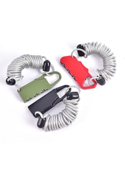 Ordu Yeşili Tarzı Bisiklet Kilidi Bahar Disk Kablo Tel Güvenlik Kilidi Taşınabilir Bahar Hırsızlık Önleyici Bisiklet Şifre Kilidi M Rakam Kombinasyon Şifresi (Yurt Dışından) modelleri