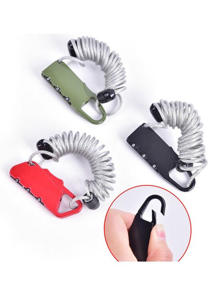 Ordu Yeşili Tarzı Bisiklet Kilidi Bahar Disk Kablo Tel Güvenlik Kilidi Taşınabilir Bahar Hırsızlık Önleyici Bisiklet Şifre Kilidi M Rakam Kombinasyon Şifresi (Yurt Dışından) fırsatları